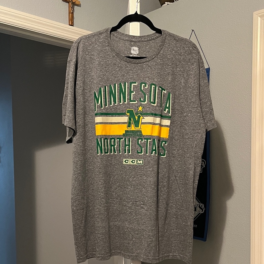 CCM Heather Gray Minnesota North Stars Tee